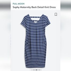 Full Moon Sophy Maternity back detail knit dress, sz large